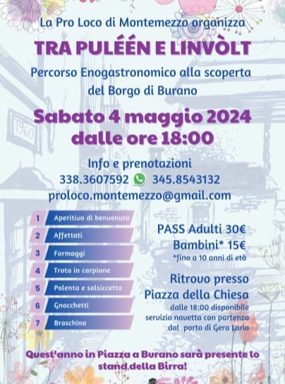 Tra Puléén e L'invòlt - Prenotazione online